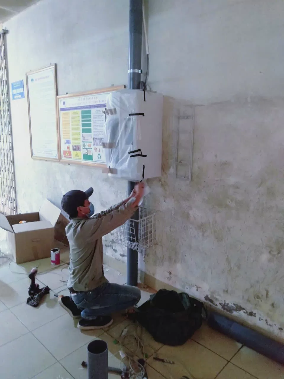 Lắp đặt hệ thống cơ điện ME-Bệnh viện phụ sản Thái Bình