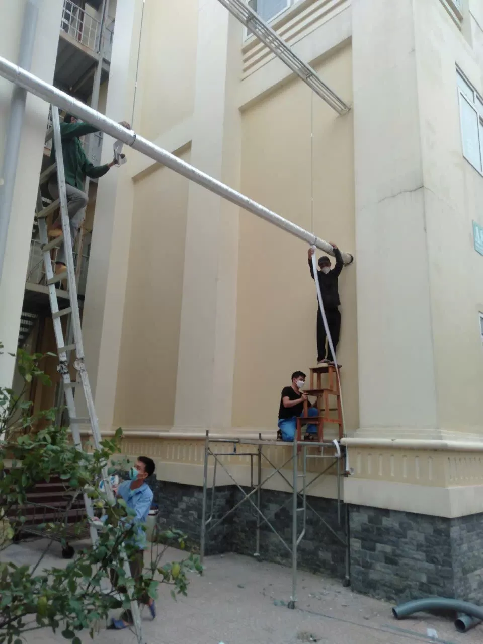 Lắp đặt hệ thống cơ điện ME-Bệnh viện phụ sản Thái Bình