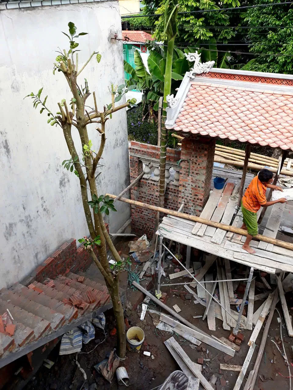 Thiết kế, thi công nhà thờ họ, Chợ Cháy, Hà nội