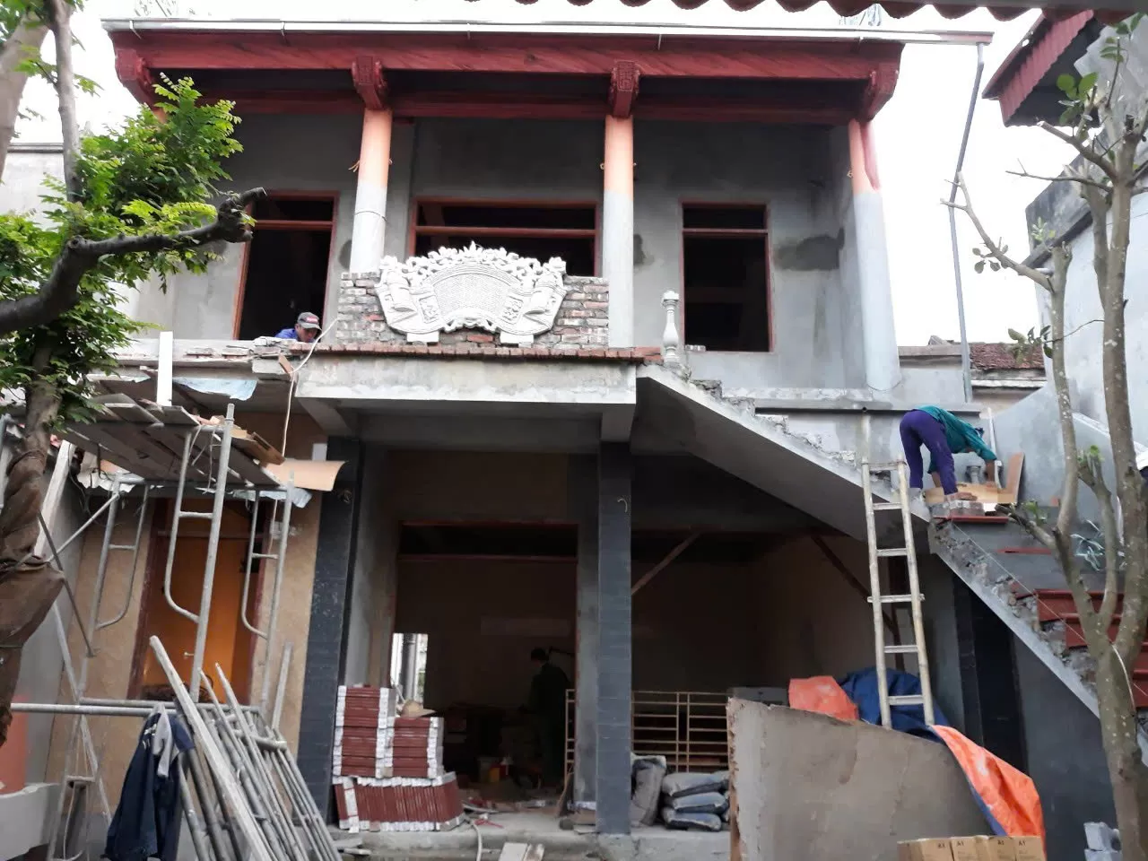 Thiết kế, thi công nhà thờ họ, Chợ Cháy, Hà nội