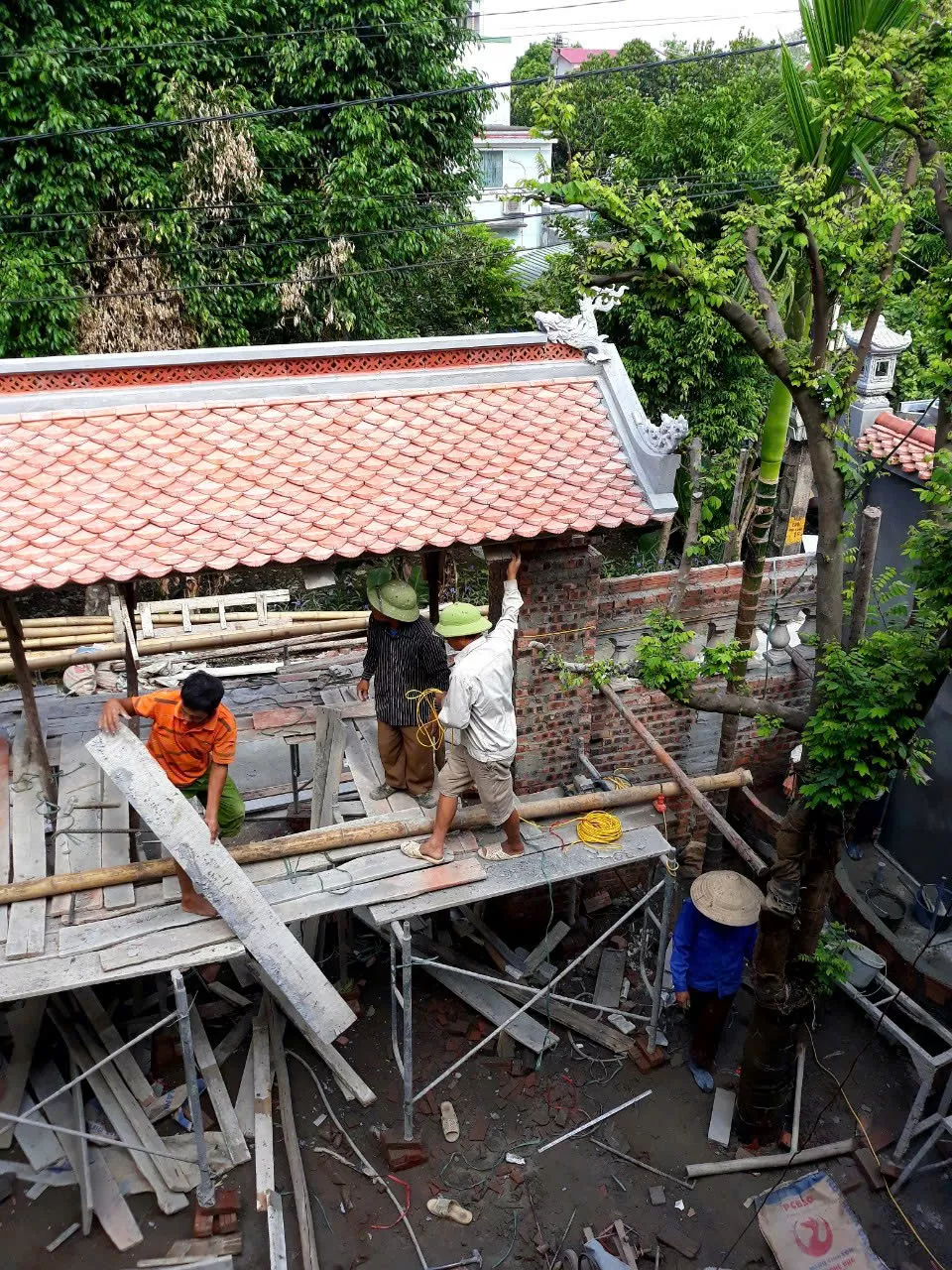 Thiết kế, thi công nhà thờ họ, Chợ Cháy, Hà nội